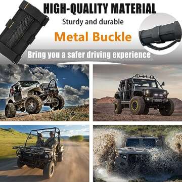 KKIKK Paracord Grab Handles, 2/4 Pack Wrangler Roll Bar Grab Handles for JK TJ JL CJ YJ JKU JLU and Gladiator JT Wrangler Hardware Handle for 2019 2020 2021 2022 2023 2024 Modle