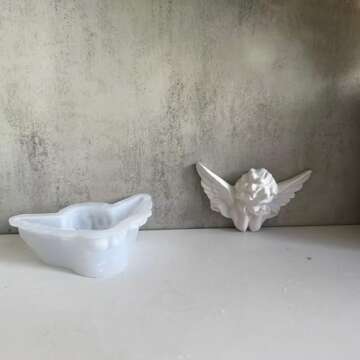 Candle Making Molds,Silicone Angel Epoxy Making Molds - Non-Stick Silicone Angel Mold for Scented Ca...