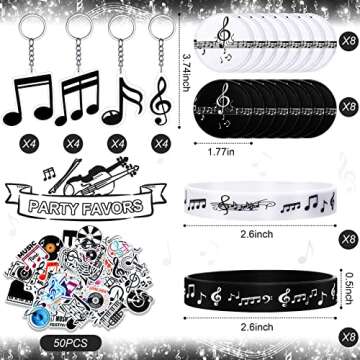 141 Pcs Music Party Favors - Perfect for Celebrations