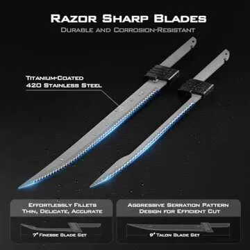 KastKing Lithium-ion Electric Fillet Knife (Speed Demon Pro) - Rechargeable, Cordless, High Speed, Extended Battery Life, Superior Blade, Ergonomic Handle, Carry Case Fishing, Filleting, Outdoors