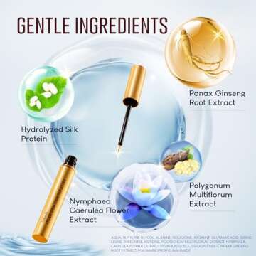 VieBeauti Premium Eyelash Growth Serum: lash Serum Enhancement, Eyelash Serum Promotes Appearance of...