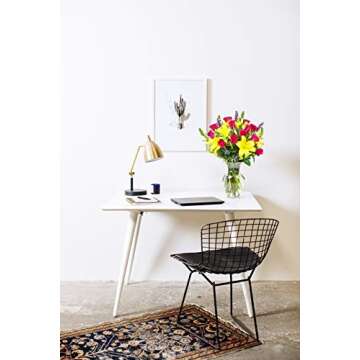 Benchmark Bouquets Joyful Wishes, Glass Vase Included, Gift Fresh Flowers for Valentine’s Day, Birthday, Anniversary, Get Well, Sympathy, Congratulations, Thank You, Just Because