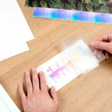 Siser EasyPSV Patterns 11.8" x 5ft Roll - Self Adhesive Permanent Craft Vinyl (Watercolor Rainbow)