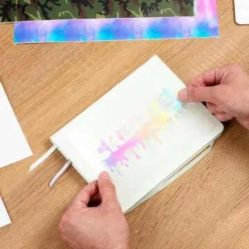 Siser EasyPSV Patterns 11.8" x 5ft Roll - Self Adhesive Permanent Craft Vinyl (Watercolor Rainbow)