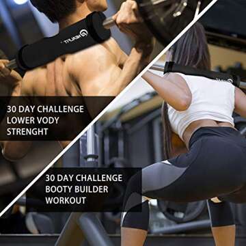 NEALFIT Barbell Pad Squat Pad for Squats—Squat Bar Pad—Great for Weightlifting,Lunges and Hip Thrusts—Foam Sponge Pad—Fit Standard and Olympic Bars Perfectly