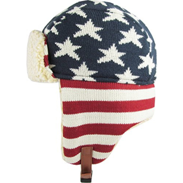 KBW-617 NAV-RED Stars and Stripes Aviator Hat