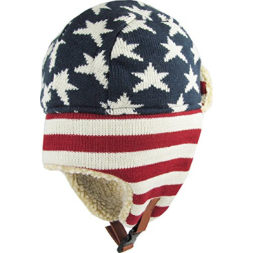 KBW-617 NAV-RED Stars and Stripes Aviator Hat