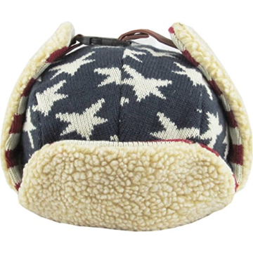 KBW-617 NAV-RED Stars and Stripes Aviator Hat