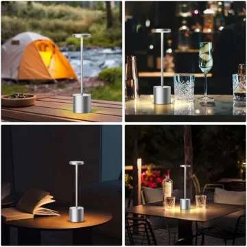 SAKRINGT Cordless Portable LED Table Lamp for All Settings