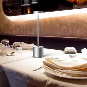 SAKRINGT Cordless Portable LED Table Lamp for All Settings