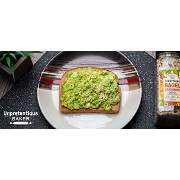 Everything Bagel Seasoning Add Texture & Flavor to Any Recipe, Mix of Sesame Seeds, Garlic, Onion & Salt, Convenient Shaker Bottle (20 Ounce)