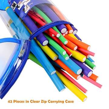 Ohuhu 42-Pack Heat-Free Twist Curlers for All Hair