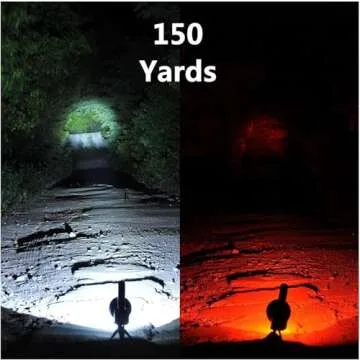 BIGSUN Rechargeable Spotlight, High Lumens 1000,000 LED Flashlight with Multi-Purpose Floodlamp, Built-in 10800mAh Battery Pack, Outdoor Handheld spot Light, for Farm, Hunting Camping, Car, Boat