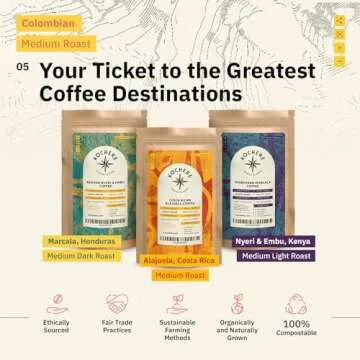 Colombian Medellín Coffee Beans - Single Origin Medium Roast Coffee Beans, Freshly Roasted To Order Organic Ground Coffee, Specialty Grade, Fair Trade and Non-GMO, Chocolate & Berry Notes - 12 oz