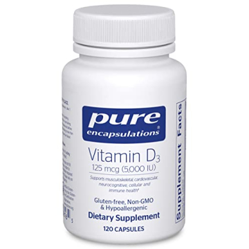 Pure Encapsulations Vitamin D3 125 mcg - Essential Immune & Bone Health Support