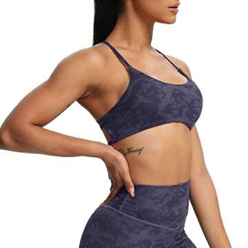 Aoxjox Women's Low Impact Sports Bra for Everyday Comfort