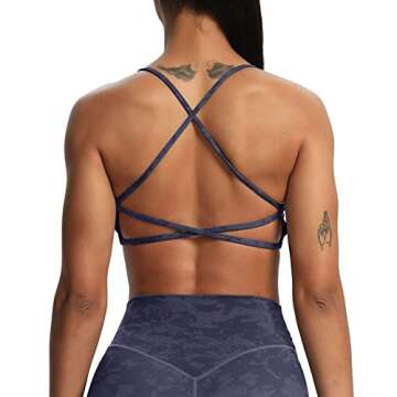 Aoxjox Women's Low Impact Sports Bra for Everyday Comfort