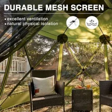 Pop-up Screen House Tent: Easy Setup & Spacious Design