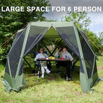 Pop-up Screen House Tent: Easy Setup & Spacious Design