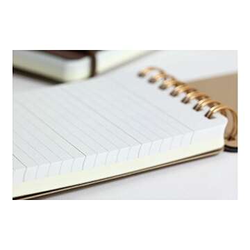 DESIGNPHIL Midori 11796006 Notepad WM Ring Memo Grain Black