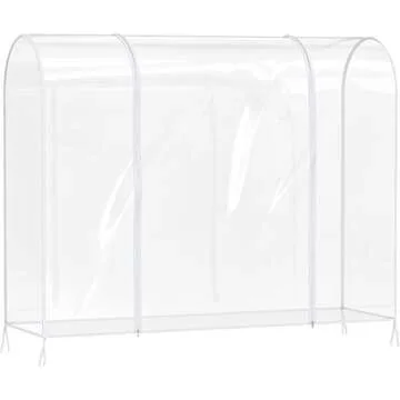 Simple Houseware Clear Garment Rack Cover – Waterproof Protection