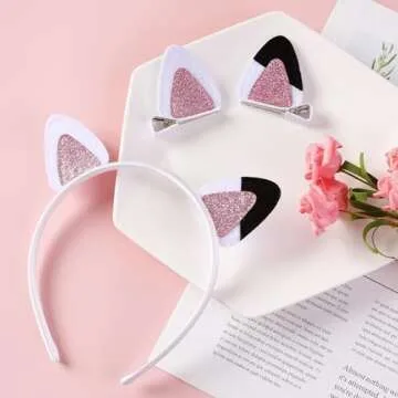 Cute Cat Ears Hair Clips for Children - Birthday Party Fun