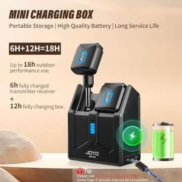 JOYO Wireless Guitar System 5.8GHz with Charging Box