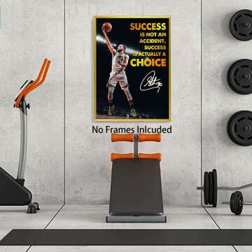 Inspirational Stephen Curry Poster for Sports Lovers
