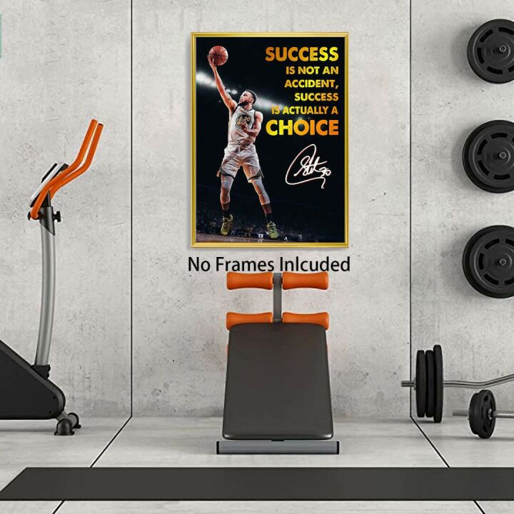 Inspirational Stephen Curry Poster for Sports Lovers