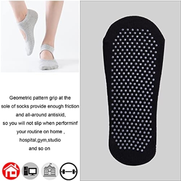 Hicdaw Non-Slip Yoga Socks for Comfortable Workouts