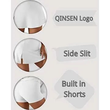 Stylish QINSEN Yoga Skorts for Women - Comfortable & Slimming