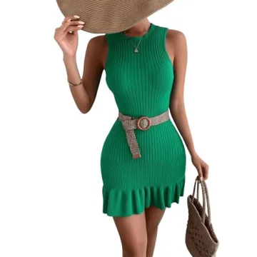 Shop MakeMeChic Women's Sleeveless Sweater Dress Today!