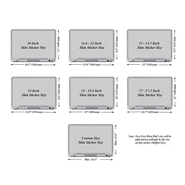 17 Inch Laptop Sticker Cover with Famous Quotes - Premium Quality