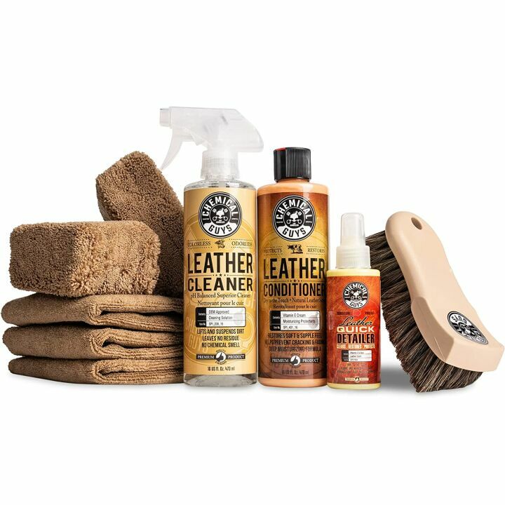 Leather Cleaner and Conditioner - Chemical Guys Kit