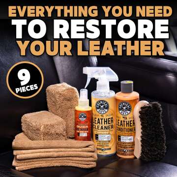 Leather Cleaner and Conditioner - Chemical Guys Kit