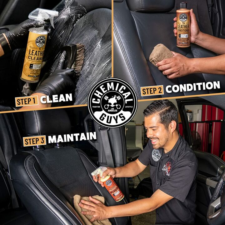 Leather Cleaner and Conditioner - Chemical Guys Kit