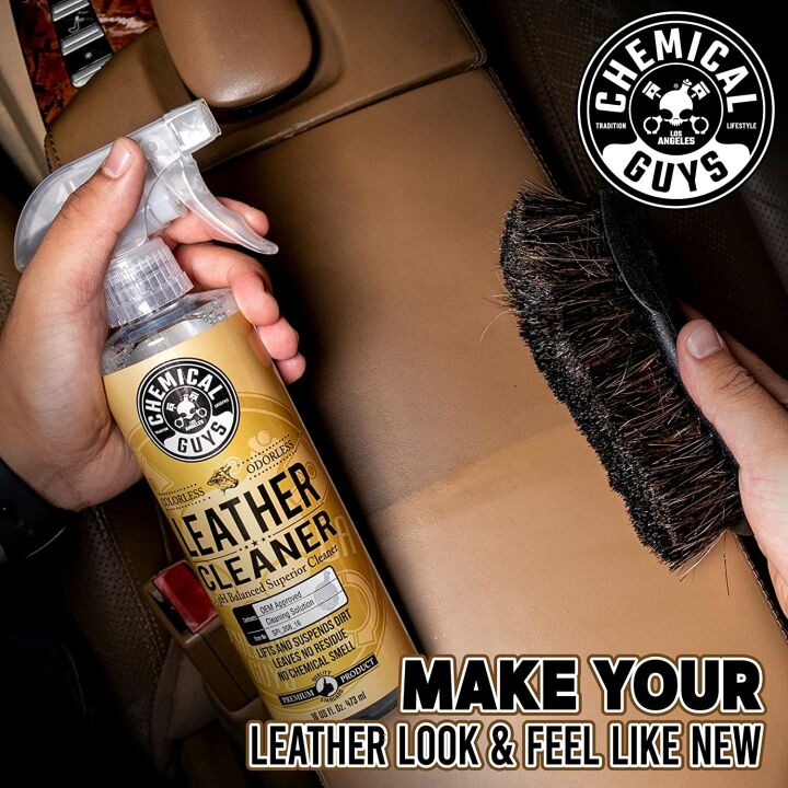 Leather Cleaner and Conditioner - Chemical Guys Kit