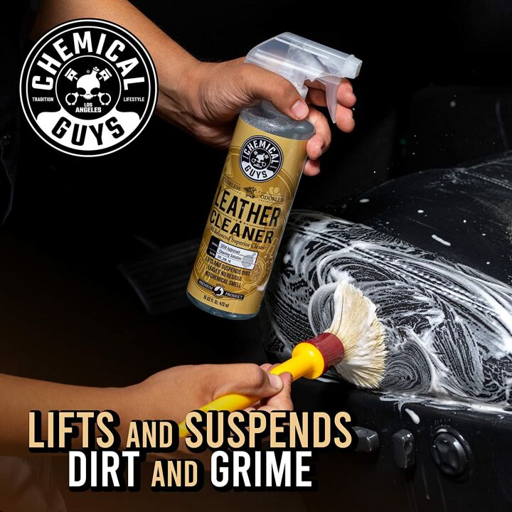Leather Cleaner and Conditioner - Chemical Guys Kit