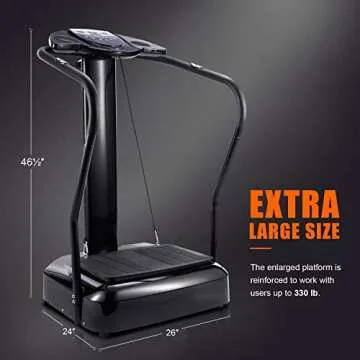 2000W Whole Body Vibration Platform Exercise Machine with MP3 Player (180 Speed Levels Platform)