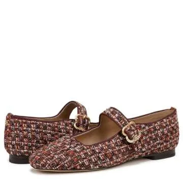 Sam Edelman Michaela Mary Jane Flat for Women in Boucle