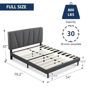 Shop Molblly Full Bed Frame - Stylish & Easy Assembly