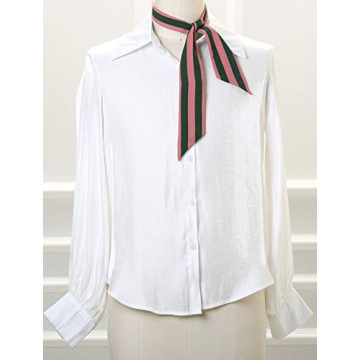 Elegant Allegra K Polka Dot Skinny Scarf for Women