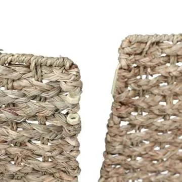 Natural Seagrass Christmas Tree Collar - Fits Around a Tree up to 8 Ft - Rustic or Beach Theme Tree Skirt - Beautiful for Your Seashell Christmas Tree 27 Inch