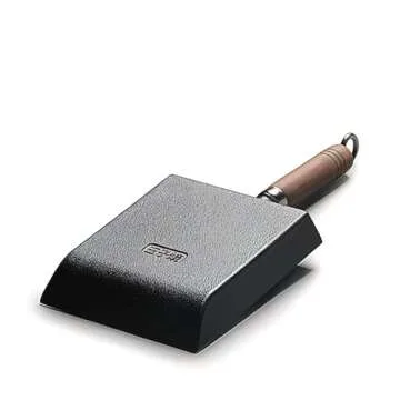 YYMIYU Tamagoyaki Japanese Omelette Pan Cast Iron Wooden Handle 9×7 inch