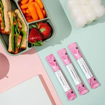 Go Mouthwash Packets Bubblegum Flavor - Adult and Kids Mouthwash with Fluoride Free Formula, Alcohol Free, Dye-Free Formula That Contains Xylitol - Perfect Bulk Mouthwash for Lunch Boxes and Travel