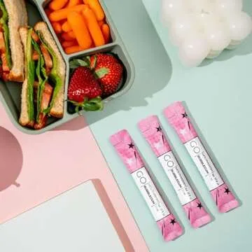 Go Mouthwash Packets Bubblegum Flavor - Adult and Kids Mouthwash with Fluoride Free Formula, Alcohol Free, Dye-Free Formula That Contains Xylitol - Perfect Bulk Mouthwash for Lunch Boxes and Travel