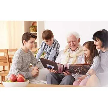 RECUTMS Our Adventure Book Scrapbook Pixar Up Handmade DIY Family Scrapbook Photo Album Expandable 11.6x7.5 Inches 80 Pages with Photo Album Storage Box DIY Accessories Kit Mothers Day Gifts