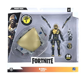 FORTNITE Gold 8-Ball Glider with Accessories and Figure