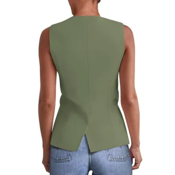 PRETTYGARDEN Women’s Fashionable Summer Suit Vest Tops