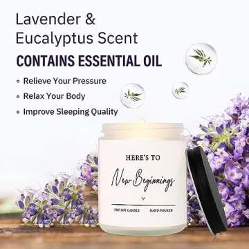 Niyewsor Scented Candle- Divorce Gifts for Women Men, New Beginnings Gifts for Women, Congratulations/New Job/Break Up/Leaving Gifts for Coworker, Friends, Sister